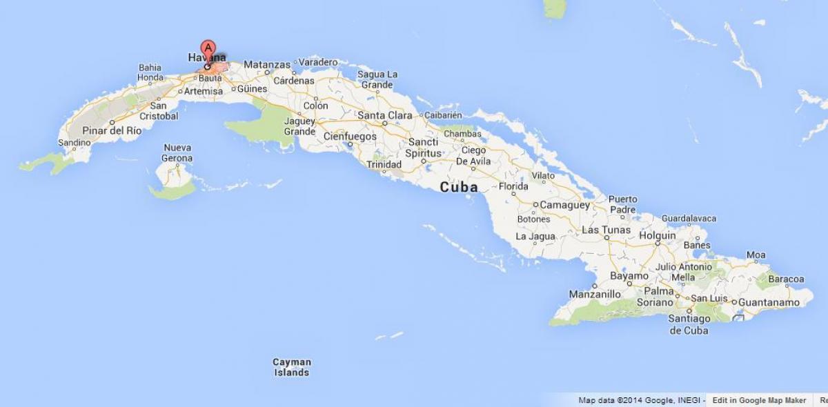 mapa de l'Havana món