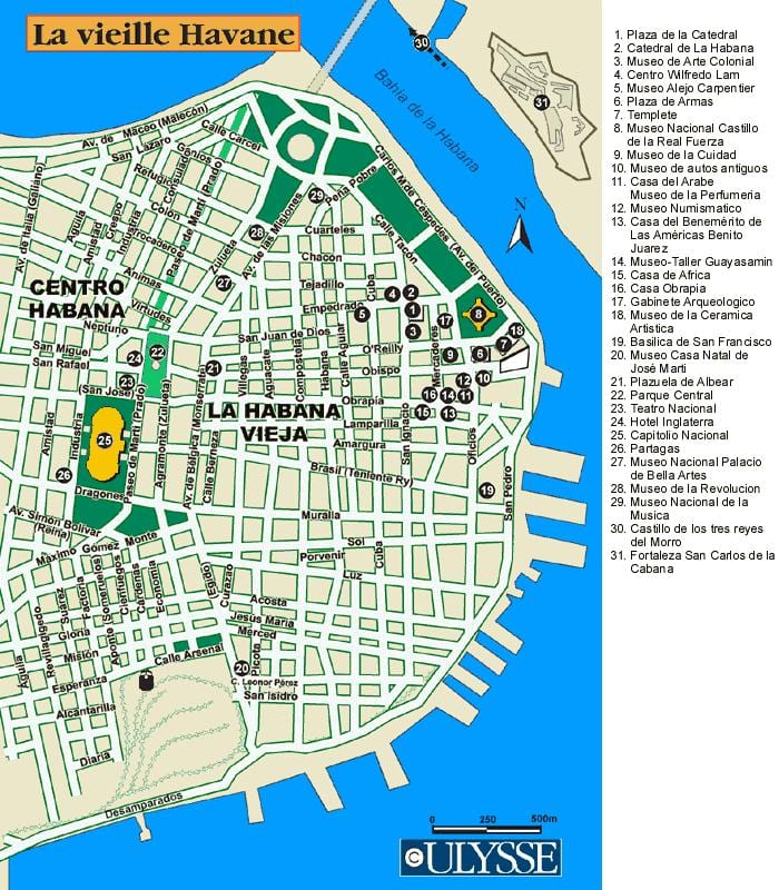 mapa de l'Havana port mapa