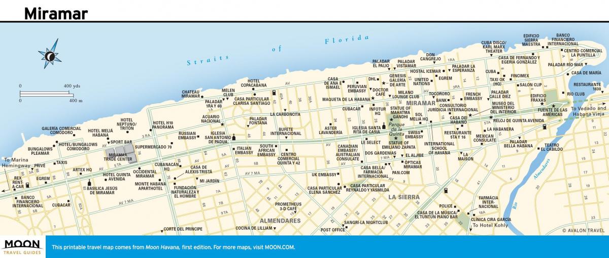 miramar l'Havana mapa