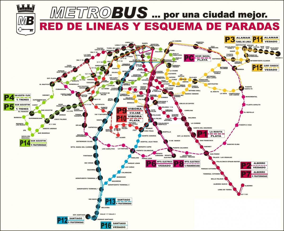 mapa de viazul estació d'autobusos de l'Havana