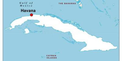 Mapa de la capital de Cuba