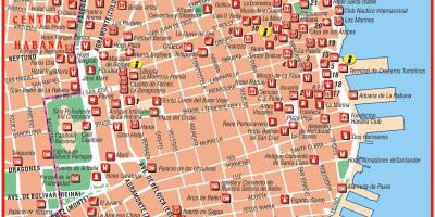 Nucli antic de l'Havana mapa