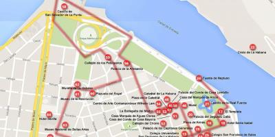 Caminar mapa de l'Havana