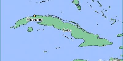 L'Havana, Cuba en el mapa