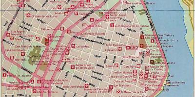 Antic de l'Havana, Cuba mapa