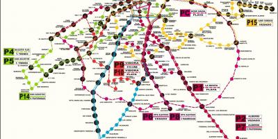 Mapa de viazul estació d'autobusos de l'Havana